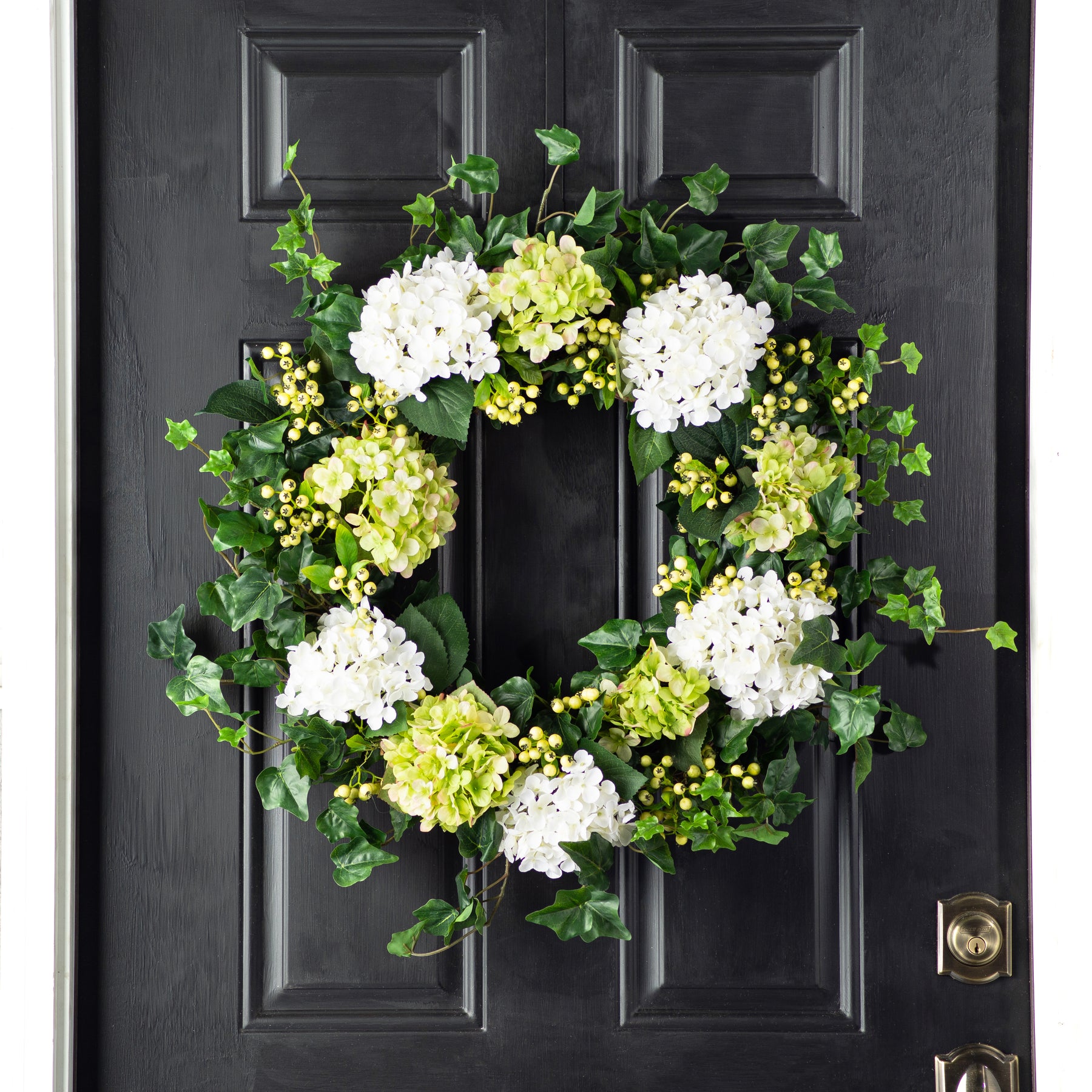 How to Make An Asymmetrical Spring Wreath For Front Door - Open