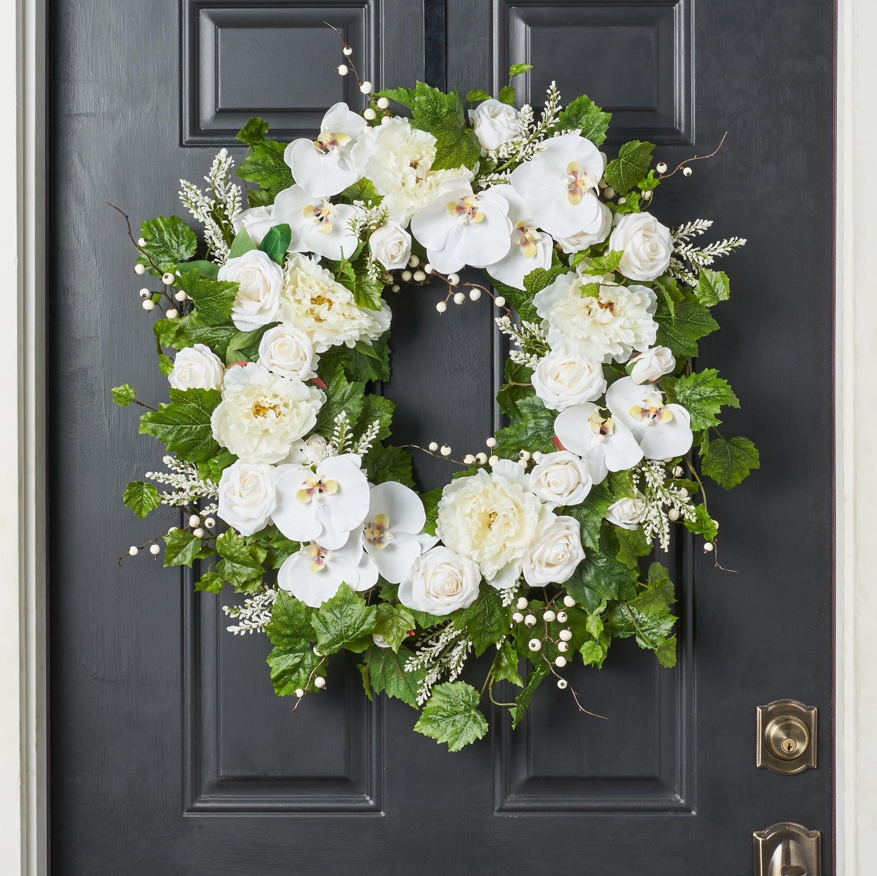 Spring Wreath Wedding Ivory, White, Wreath Green Cream Everyday Wreath,  Door Wreath, Front Door Wreath 2023 