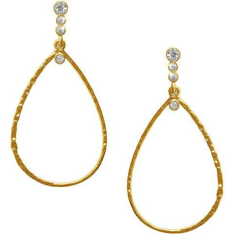 VIRGINIE TEARDROP EARRING IN GOLD