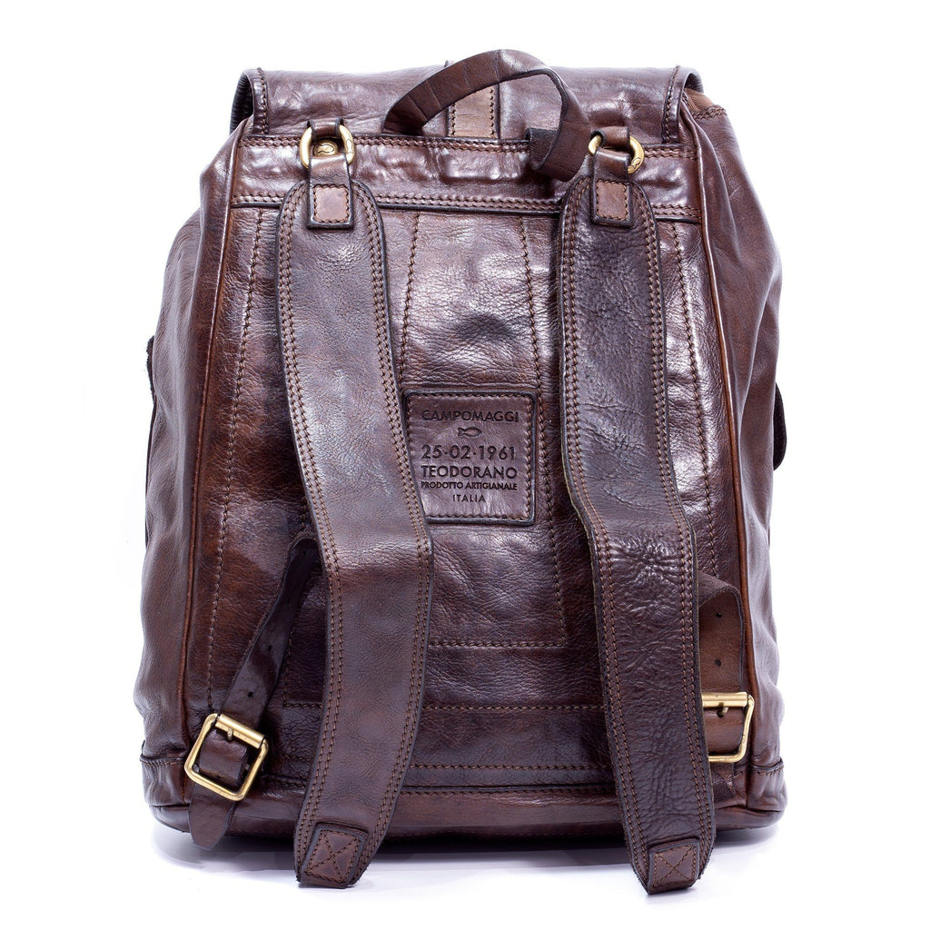 Campomaggi Leather Backpack, Dark Brown — Fendrihan Canada