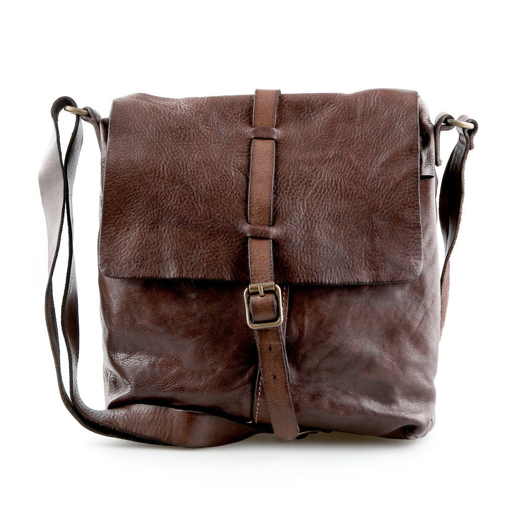 Campomaggi Italian Leather Shoulder Bag, Dark Brown — Fendrihan Canada