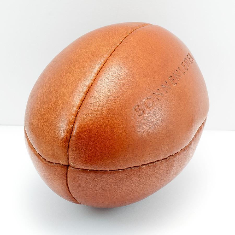 Sonnenleder Vegetable Tanned Leather Mini Rugby Ball, Natural ...