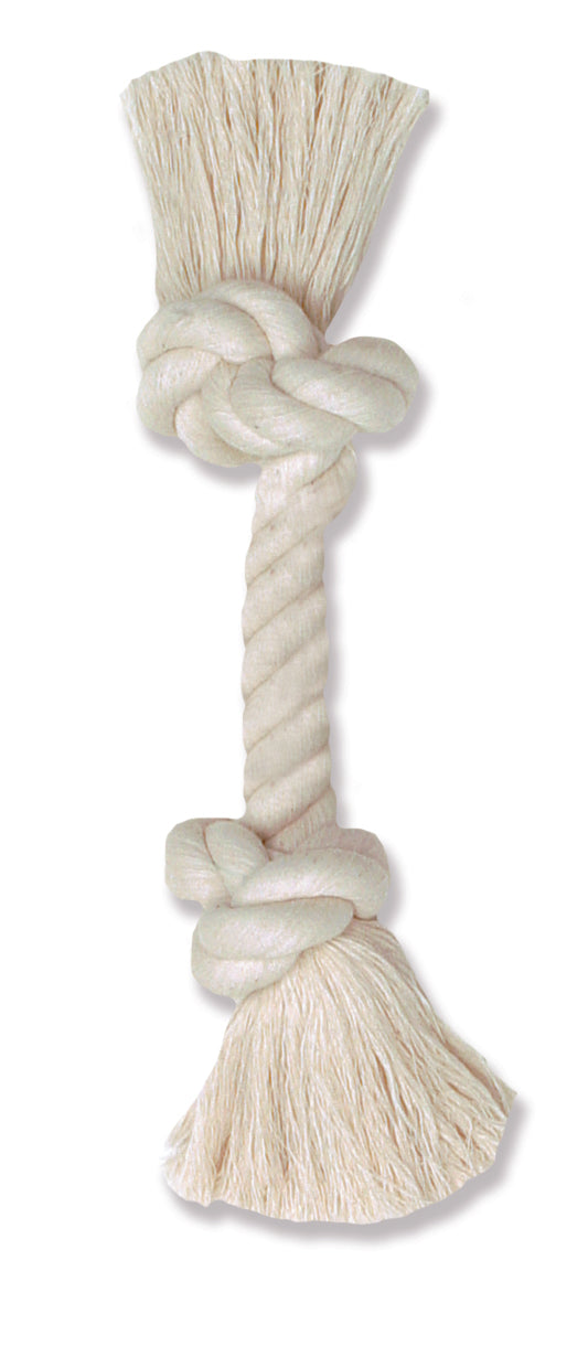 MAMMOTH Cottonblend 3 Knot Dog Rope Toy, Color Varies, Small 