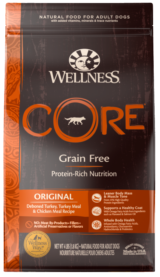 wellness core dog food dcm