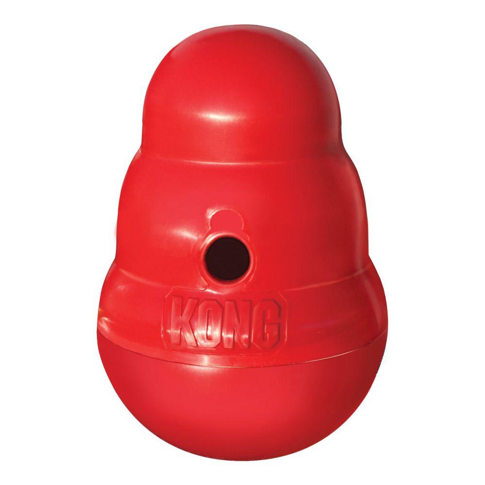KONG Rewards Wally Dog Treat Dispenser Toy Blue/Red Medium/Large  035585498270