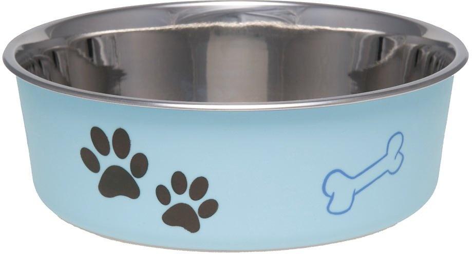 JW Pet Skid Stop Non-Skid Plastic Slow Feeder Dog Bowl, Large (Assorted)