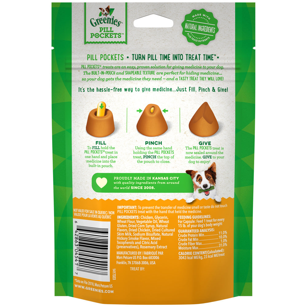 greenies pill pockets peanut butter dog treats