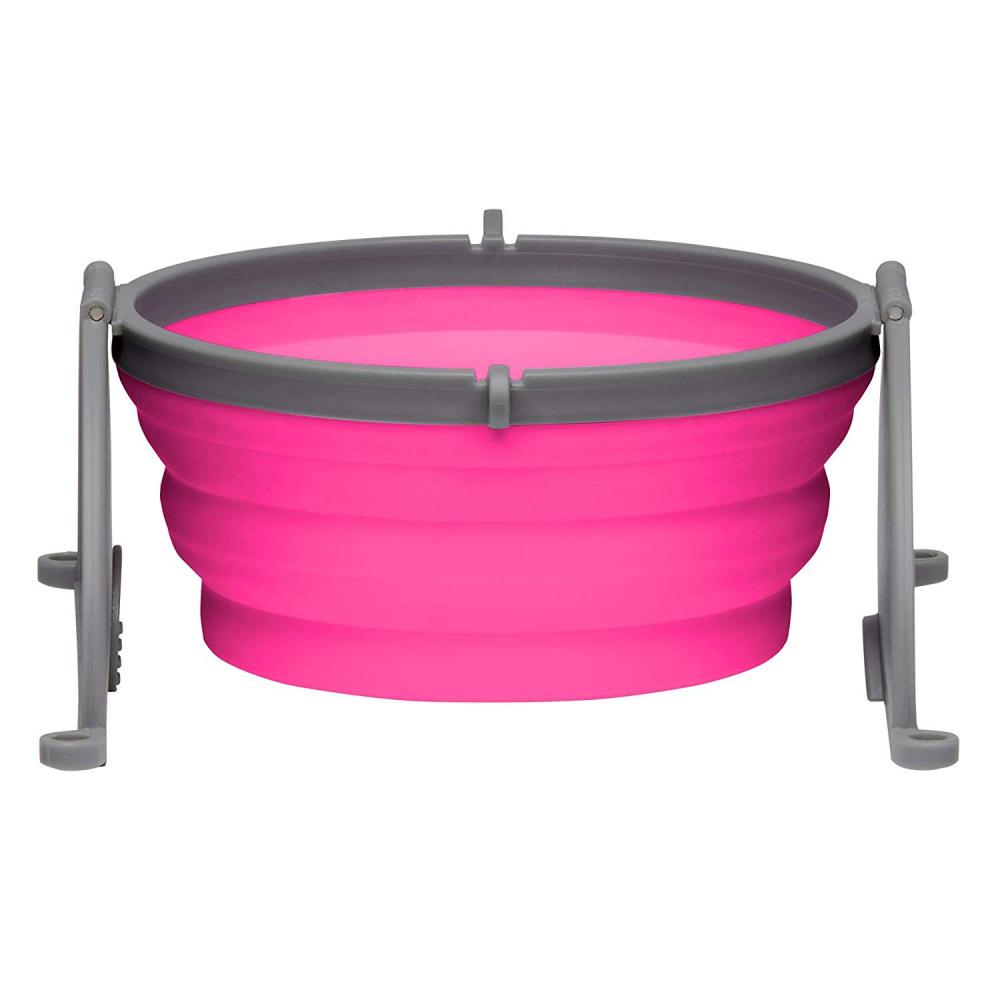 Loving Pets Hot Pink Retro Bowl — Concord Pet Foods & Supplies