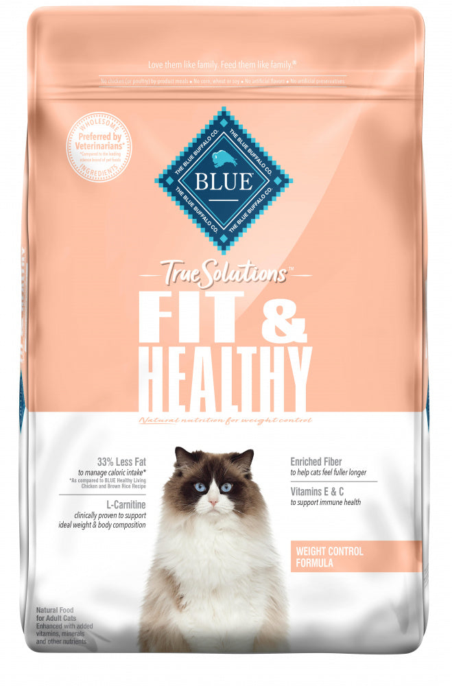 Blue Buffalo True Solutions Fit & Healthy Natural Weight Control Chicken  Recipe Adult Dry Cat Food