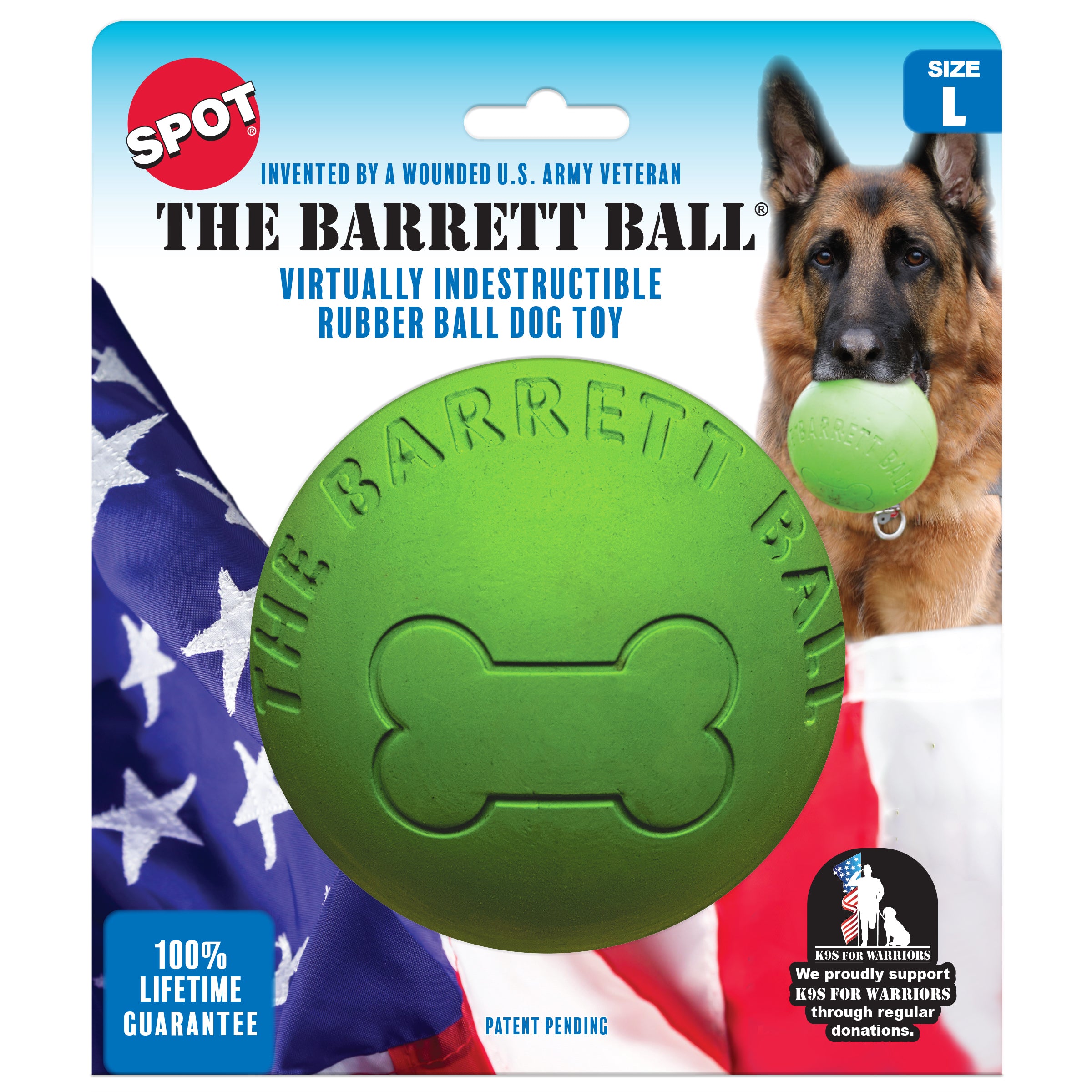 Voovpet Dog Ball Indestructible Strawberry Rubber Chew Treat