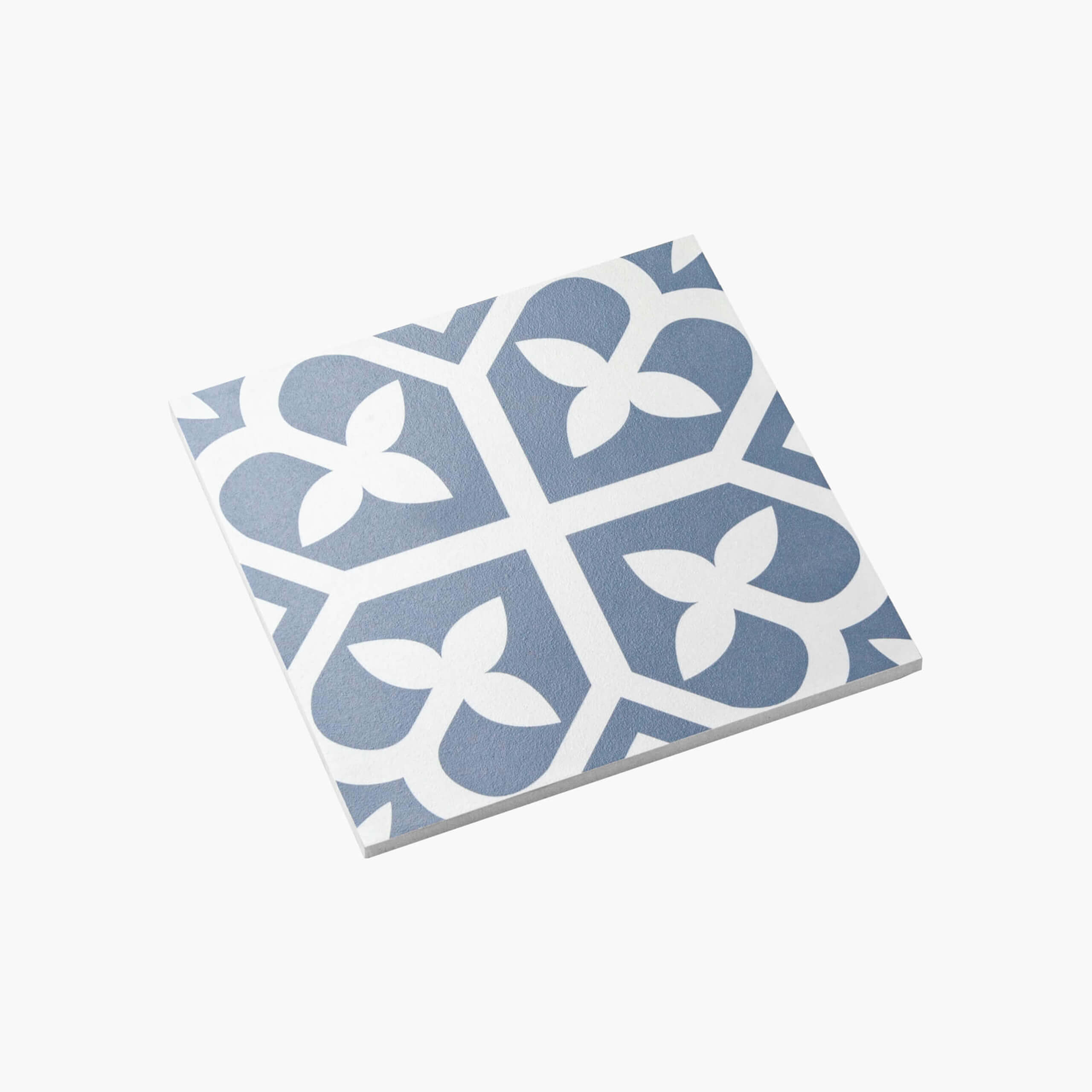 Pattern Tile Picasso Bloom Baby Blue 200×200 Matt