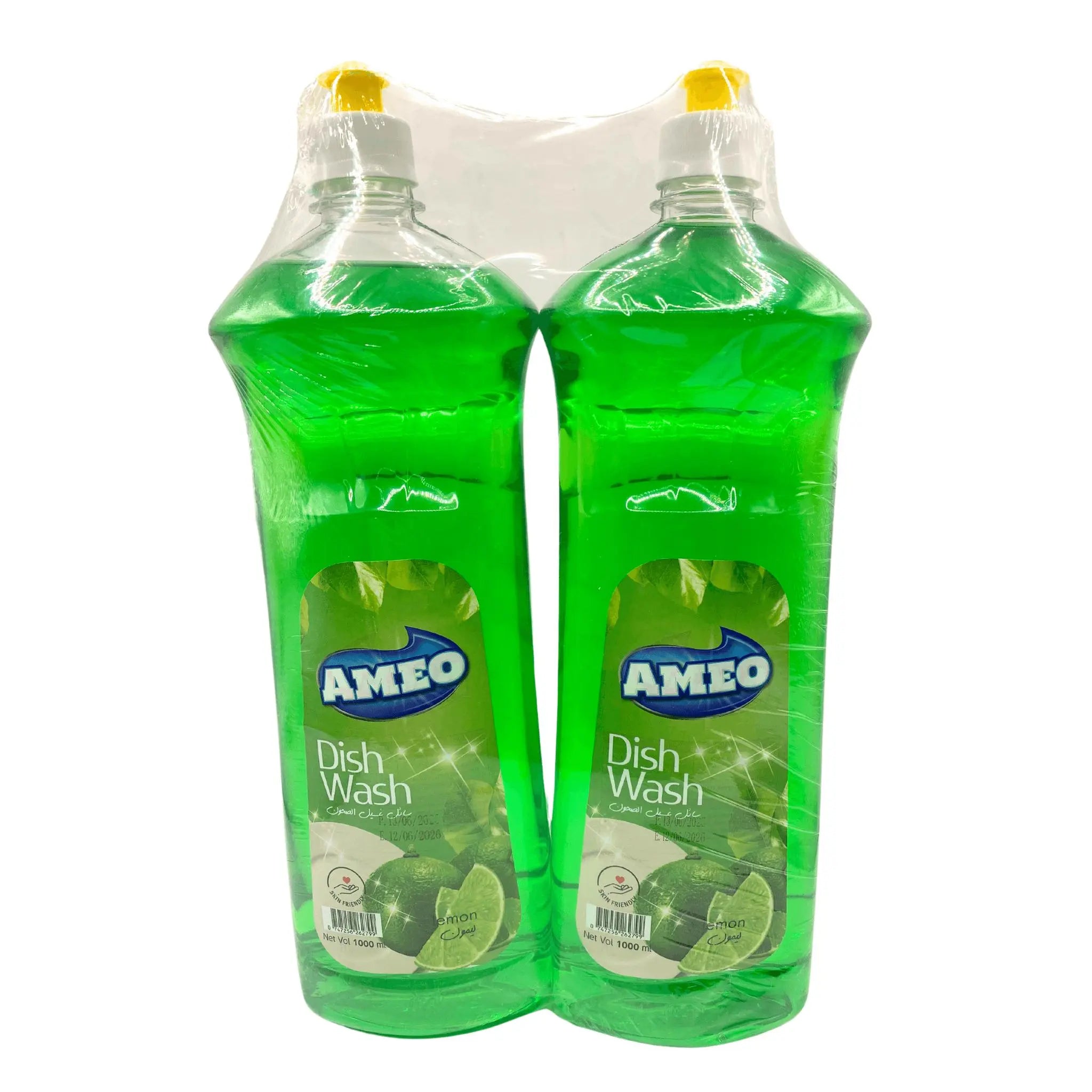 Ameo Dish Wash (Green Lemon) - 1L (Pack of 6x2) 12pcs total Marino Wholesale