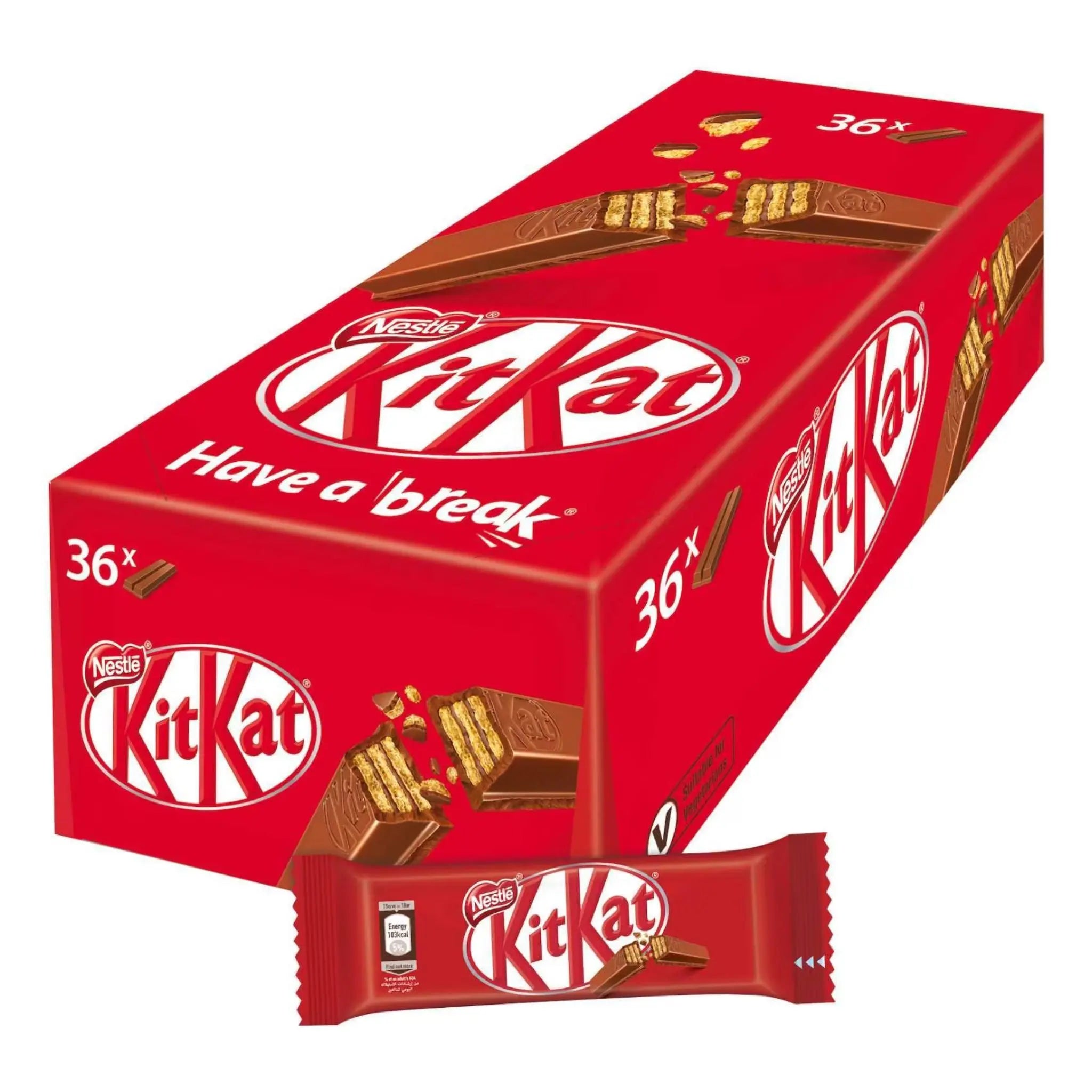 KIT KAT 2 FINGER - Pack of 36 Marino.AE