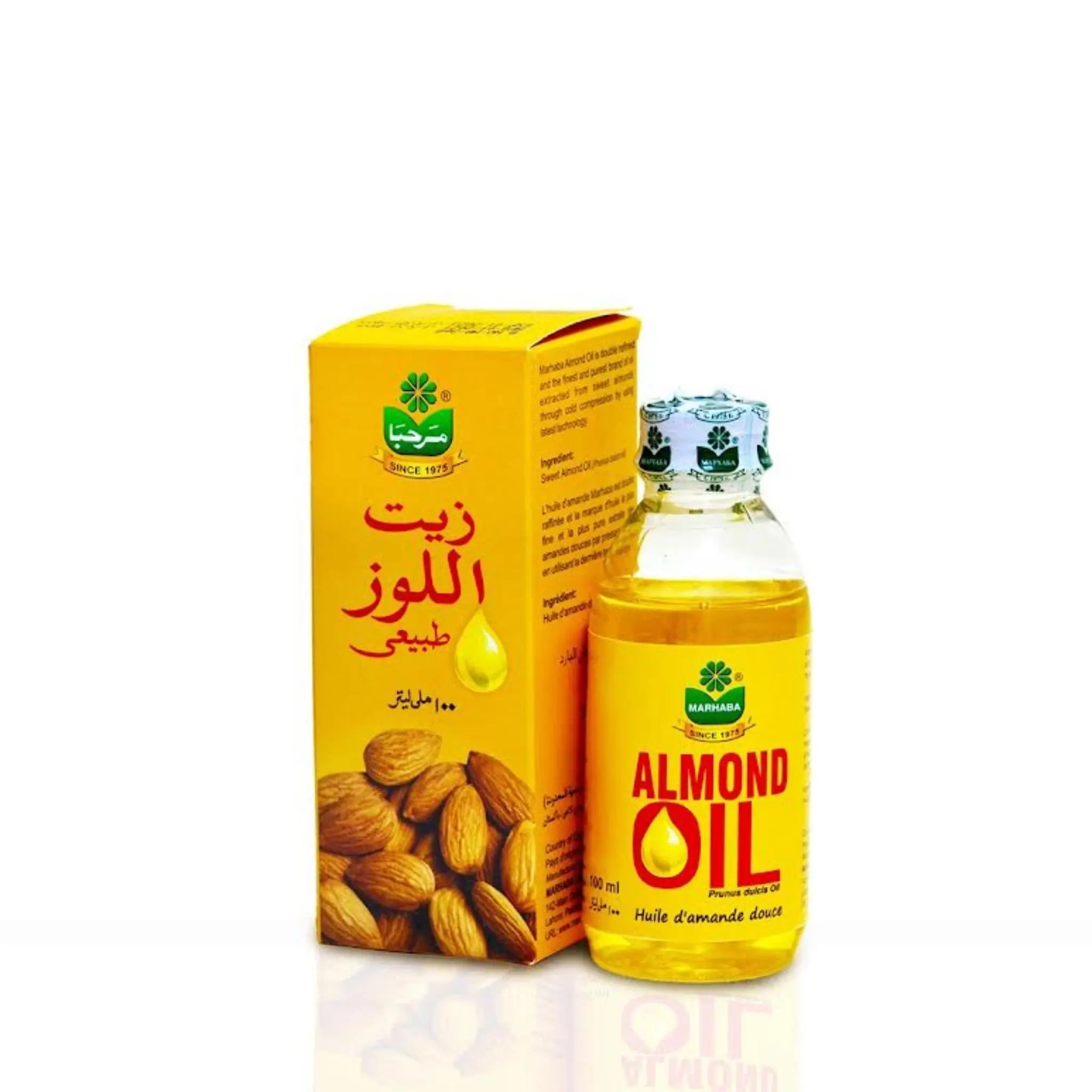 MARHABA ALMOND OIL 100ML - Pack of 12 Marino.AE