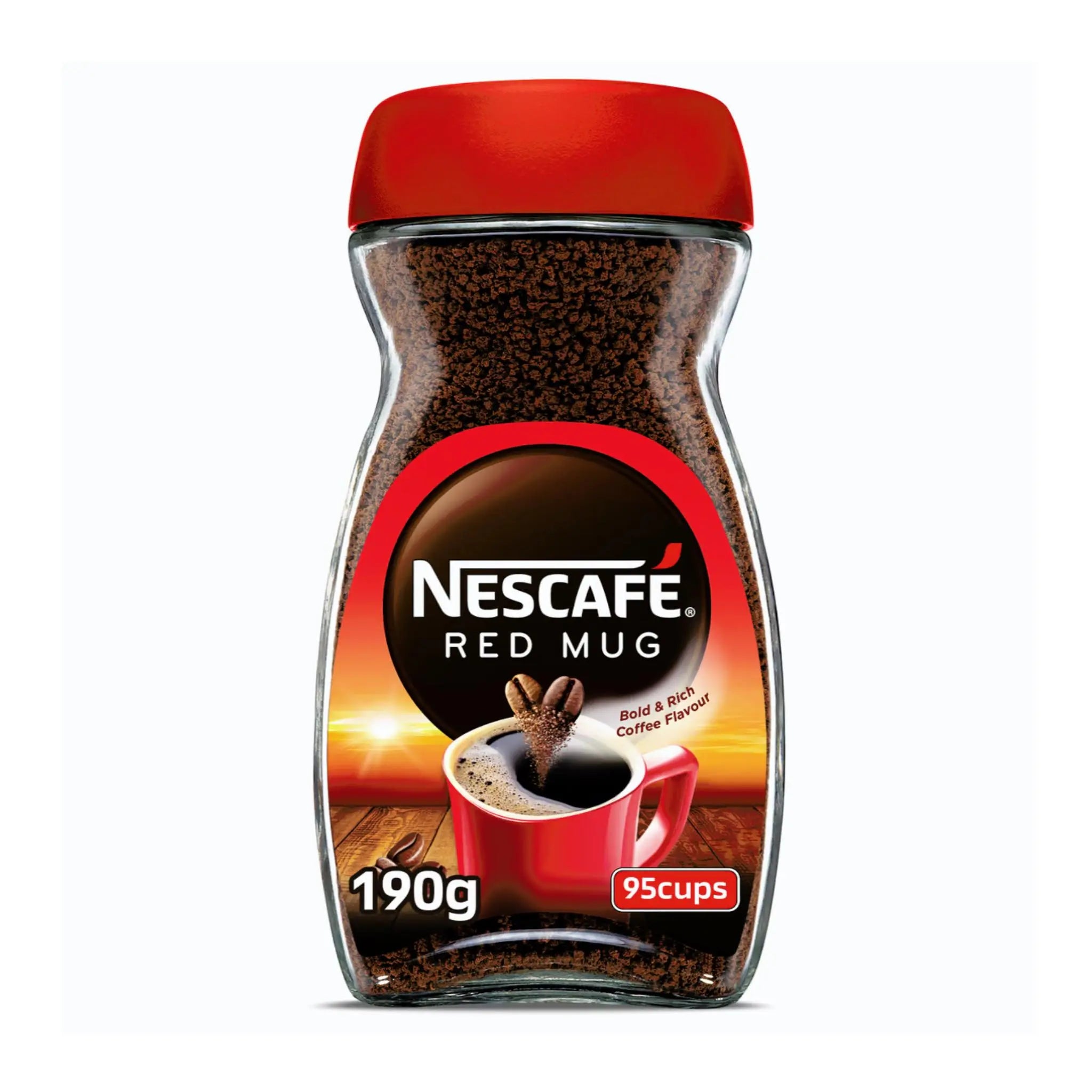 NESCAFE RED MUG SOLUBLE COFFEE 190G - Pack of 6 Marino.AE