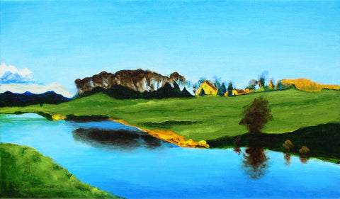 Oasis of Serenity original painting by Rhia Janta-Cooper