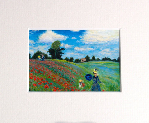 After Monet, tiny painting by Rhia Janta-Cooper