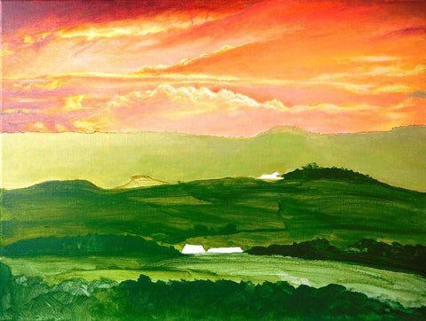Sunset Landscape by Bellingham first sketch