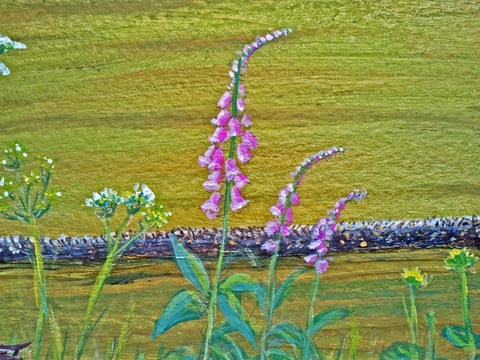Detail of Sweadale's Wildflowers Meadows Painting