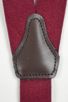 SUS1265 Burgundy Suspenders