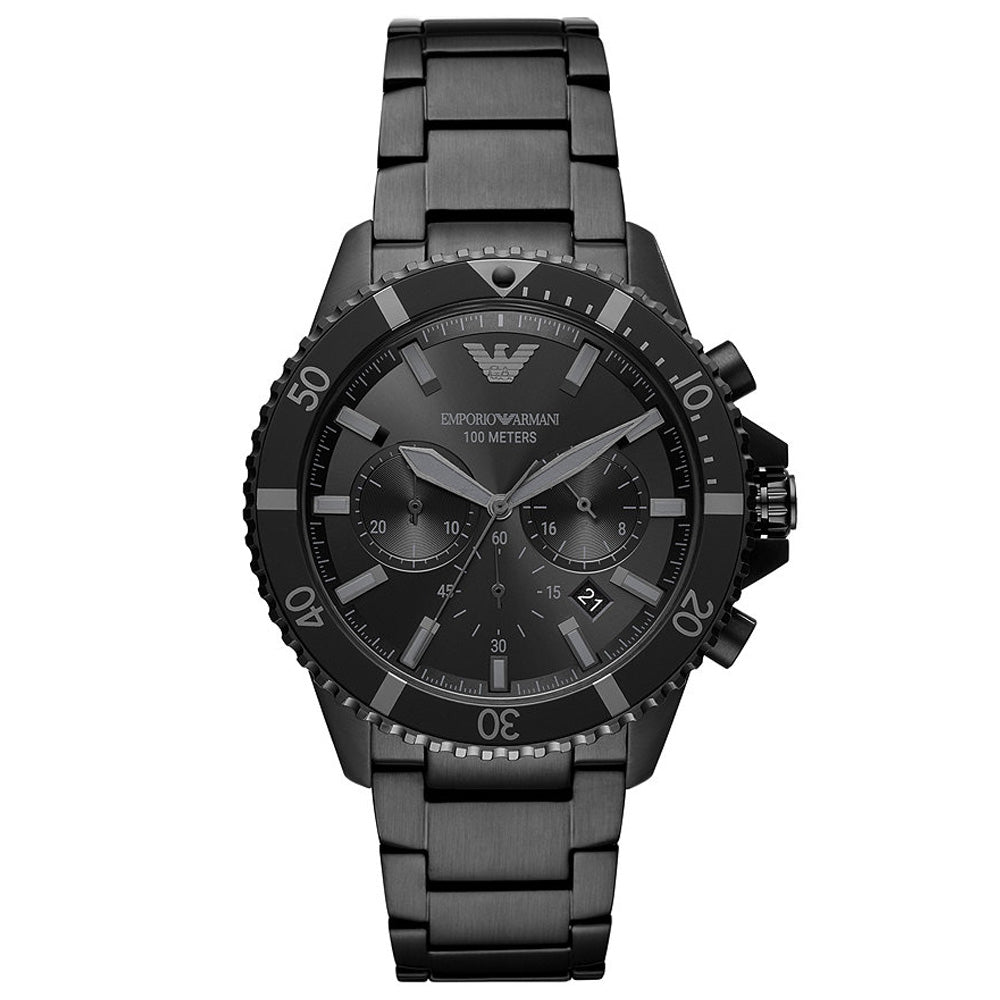 Image of Emporio Armani AR11363 All Black Chronograph Men’s Watch