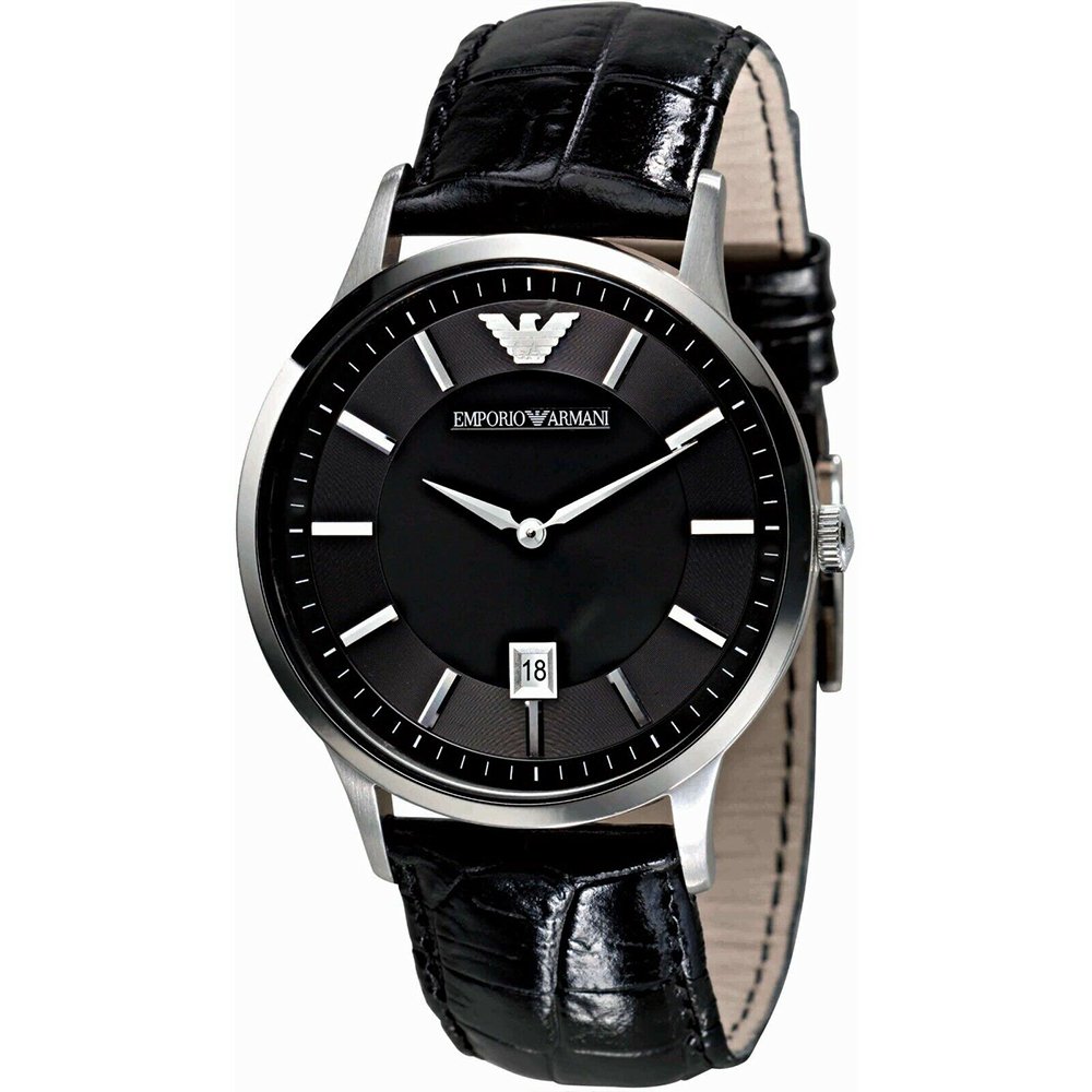 Image of Emporio Armani AR2411 Men's Renato Watch Black