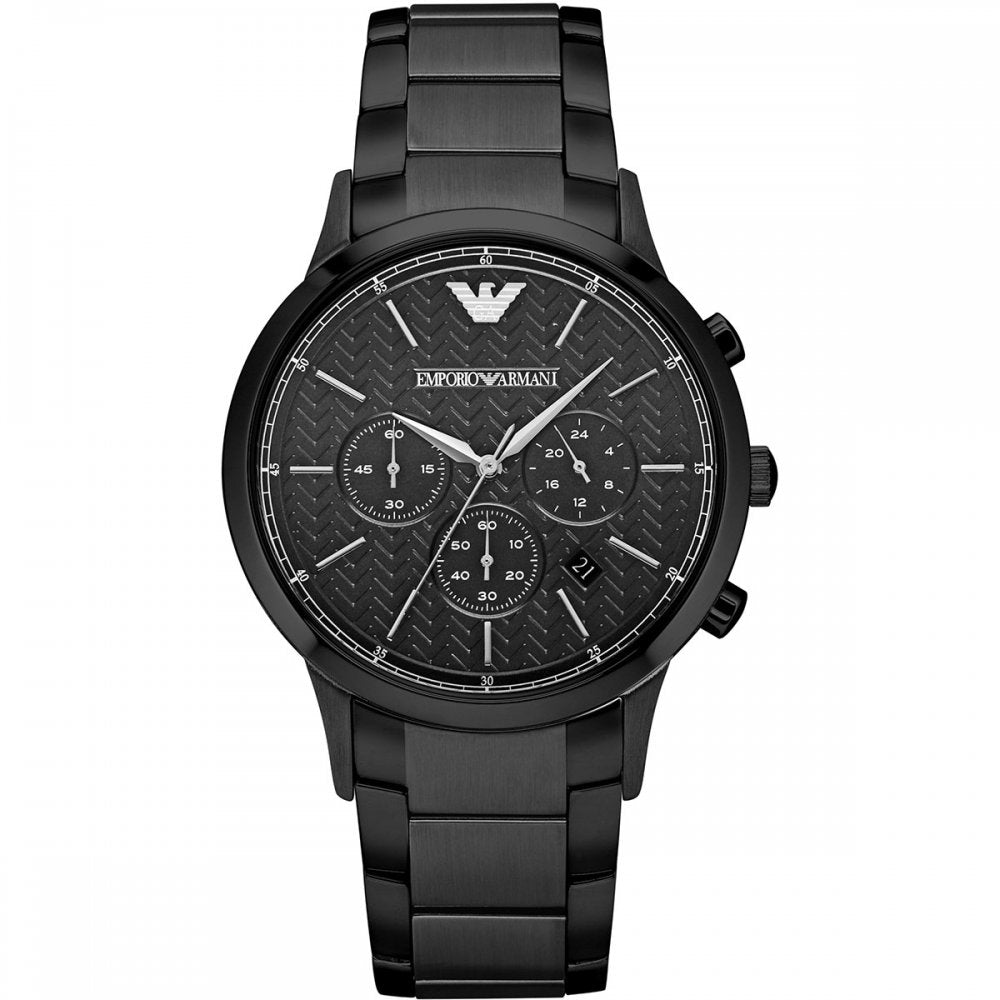 Image of Emporio Armani AR2485 Men's Black Metal Watch