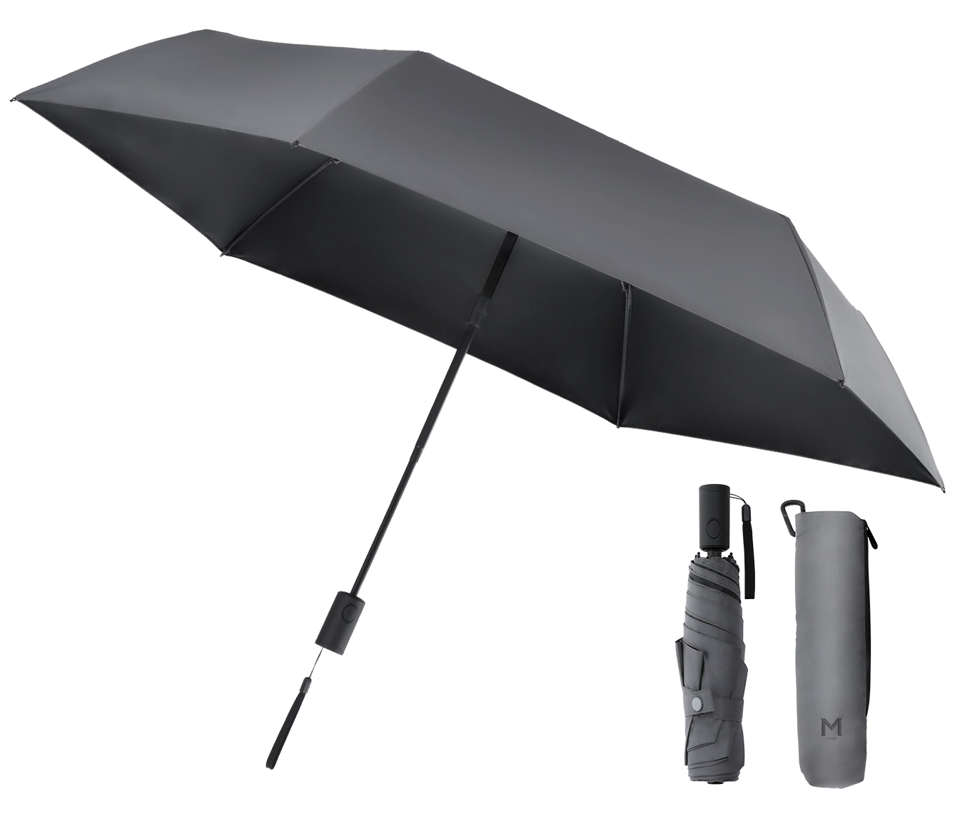 晴れ雨兼用、軽量コンパクト自動開閉式折りたたみ傘 SARK　55cm
