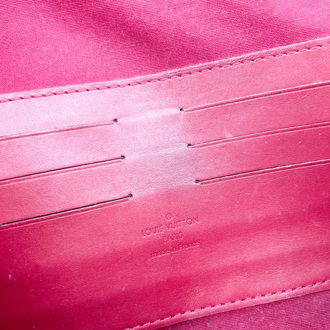 Louis Vuitton Cherry Red Sunset Boulevard Vernis Shoulder Bag - Inner Tag