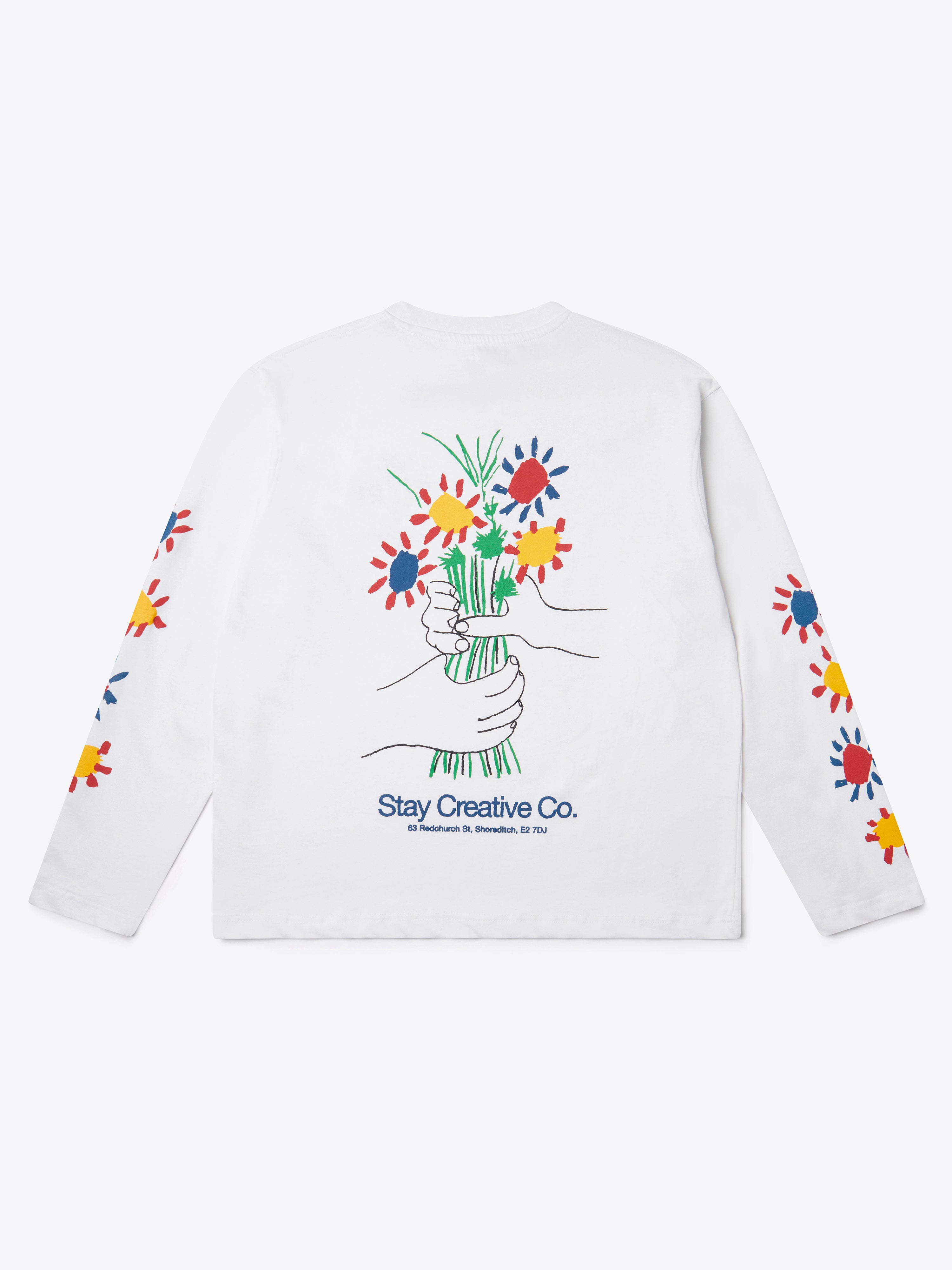 Flowers Longsleeve - White