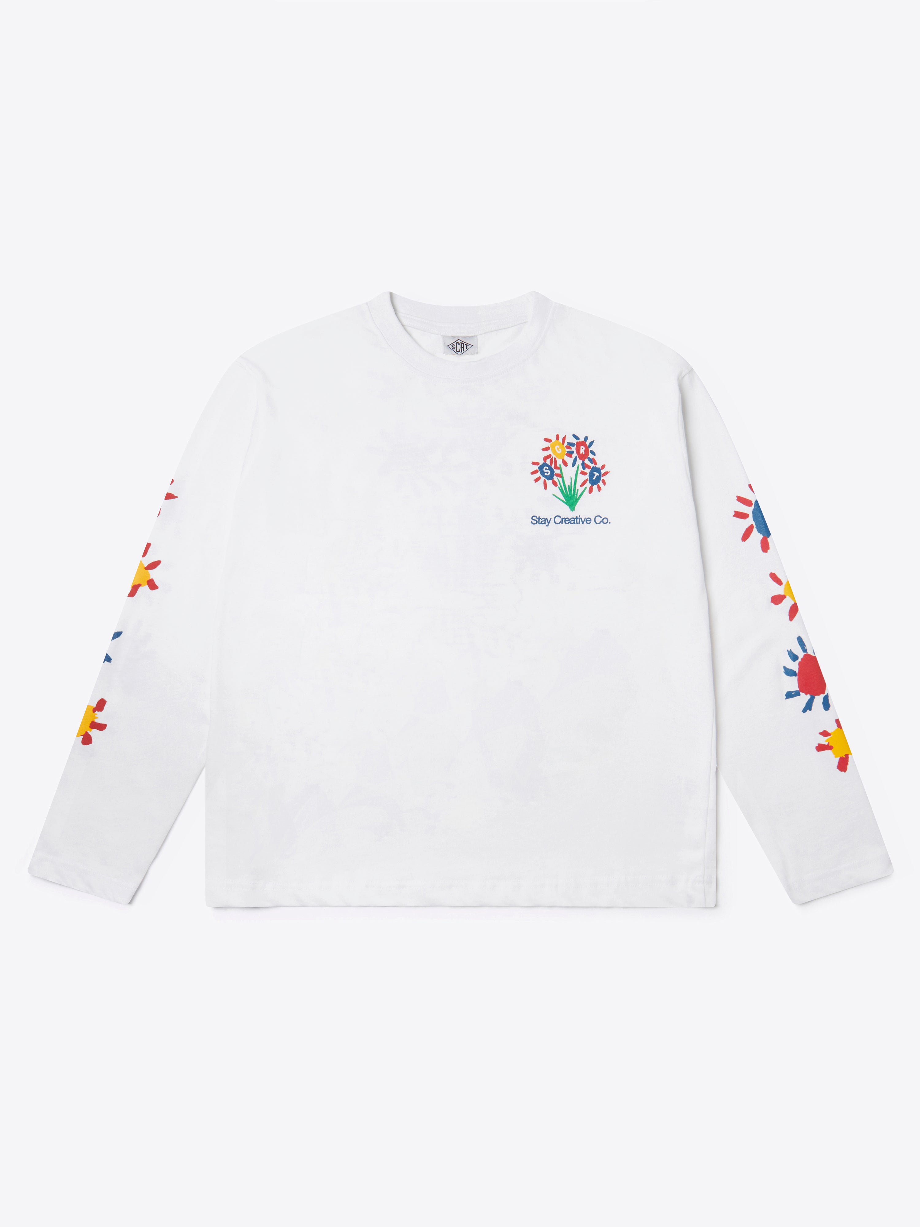 Flowers Longsleeve - White