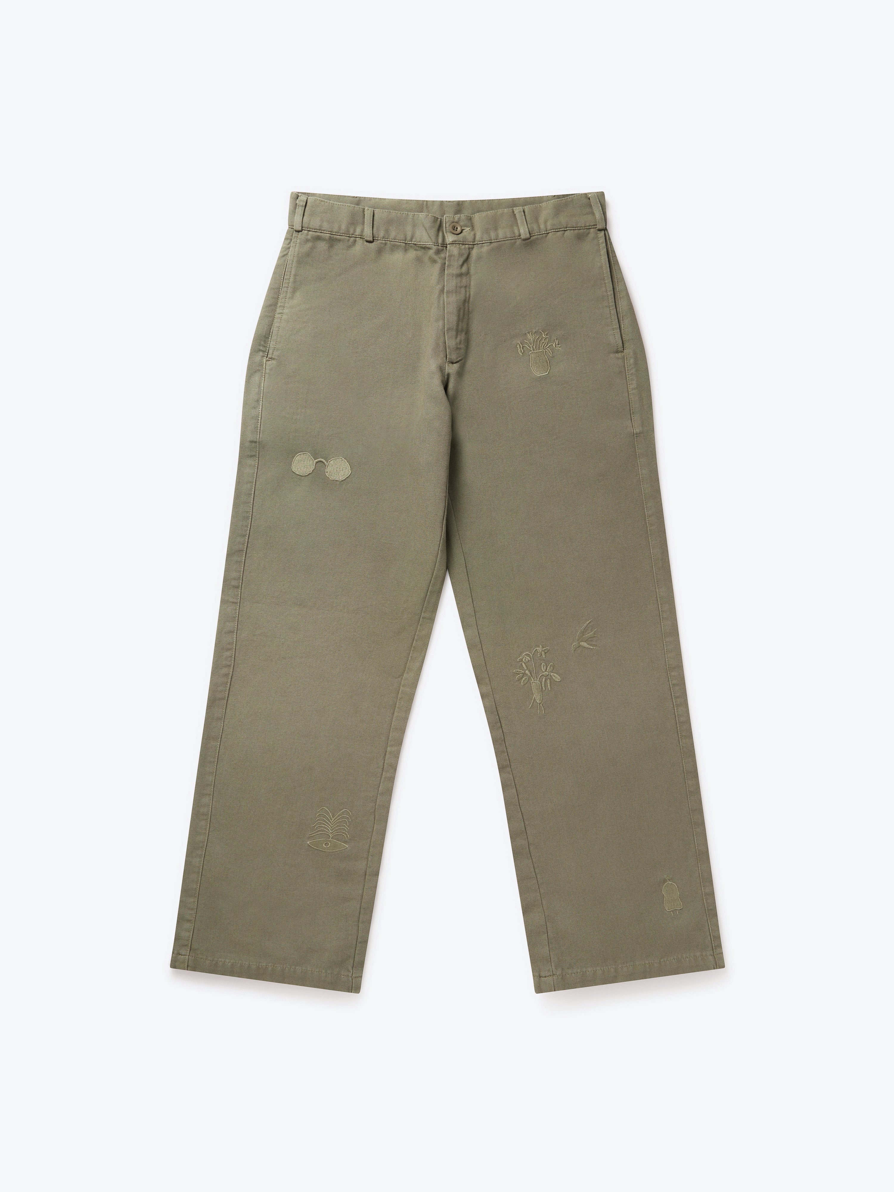 Paix Trousers - Moss