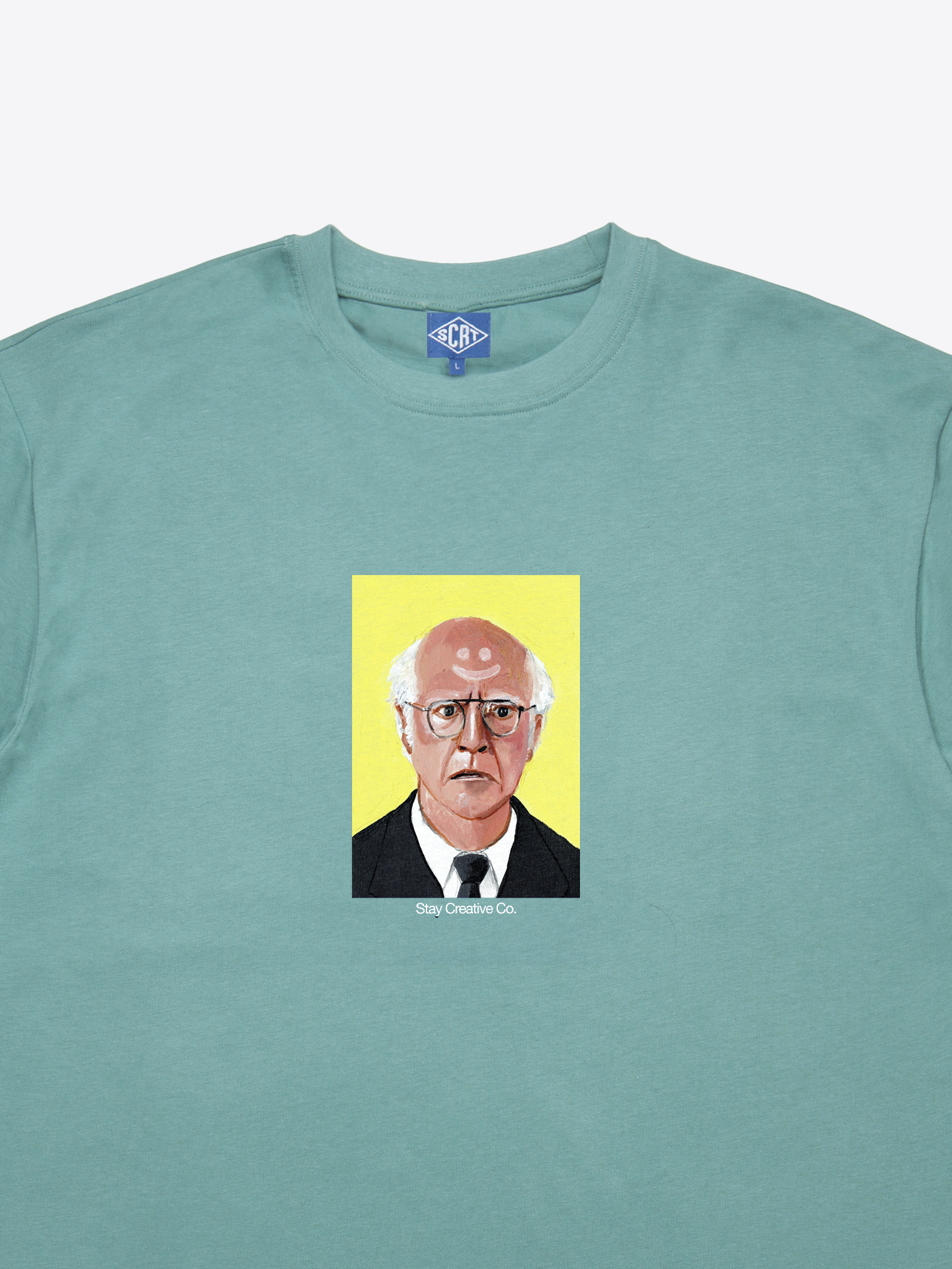 Larry David T-Shirt - Ice Green