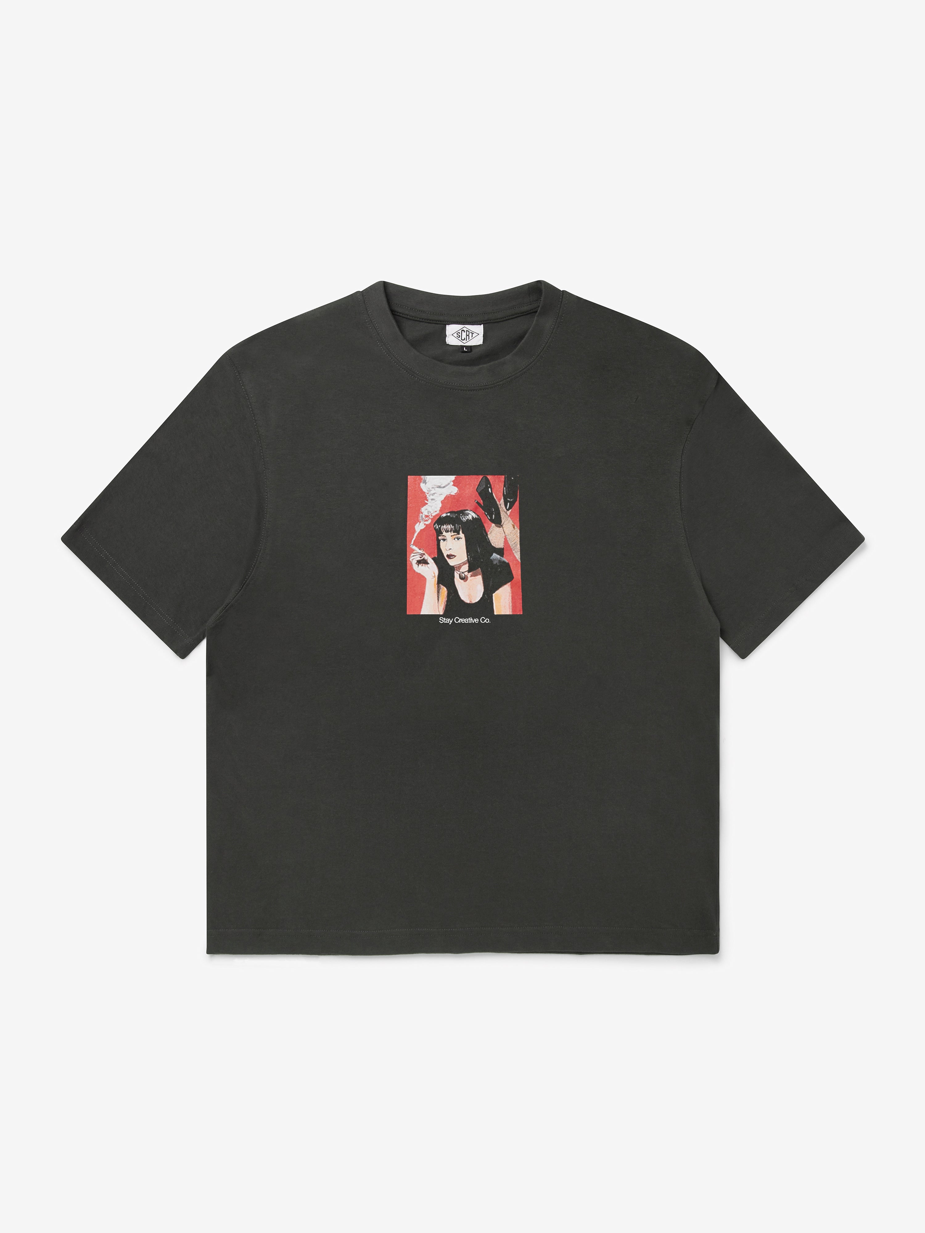 Mia T-Shirt - Washed Black