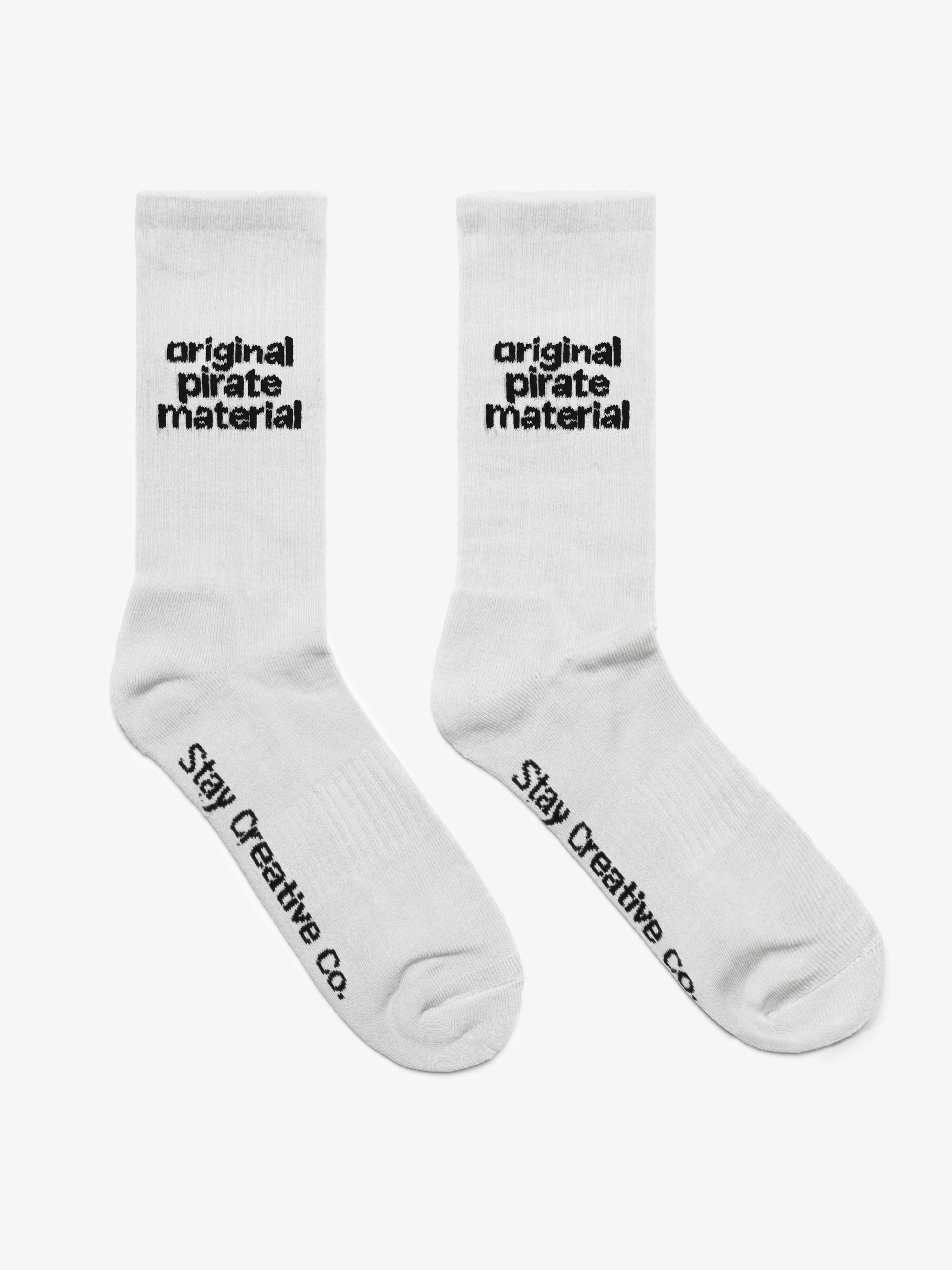 Original Pirate Material Socks - White