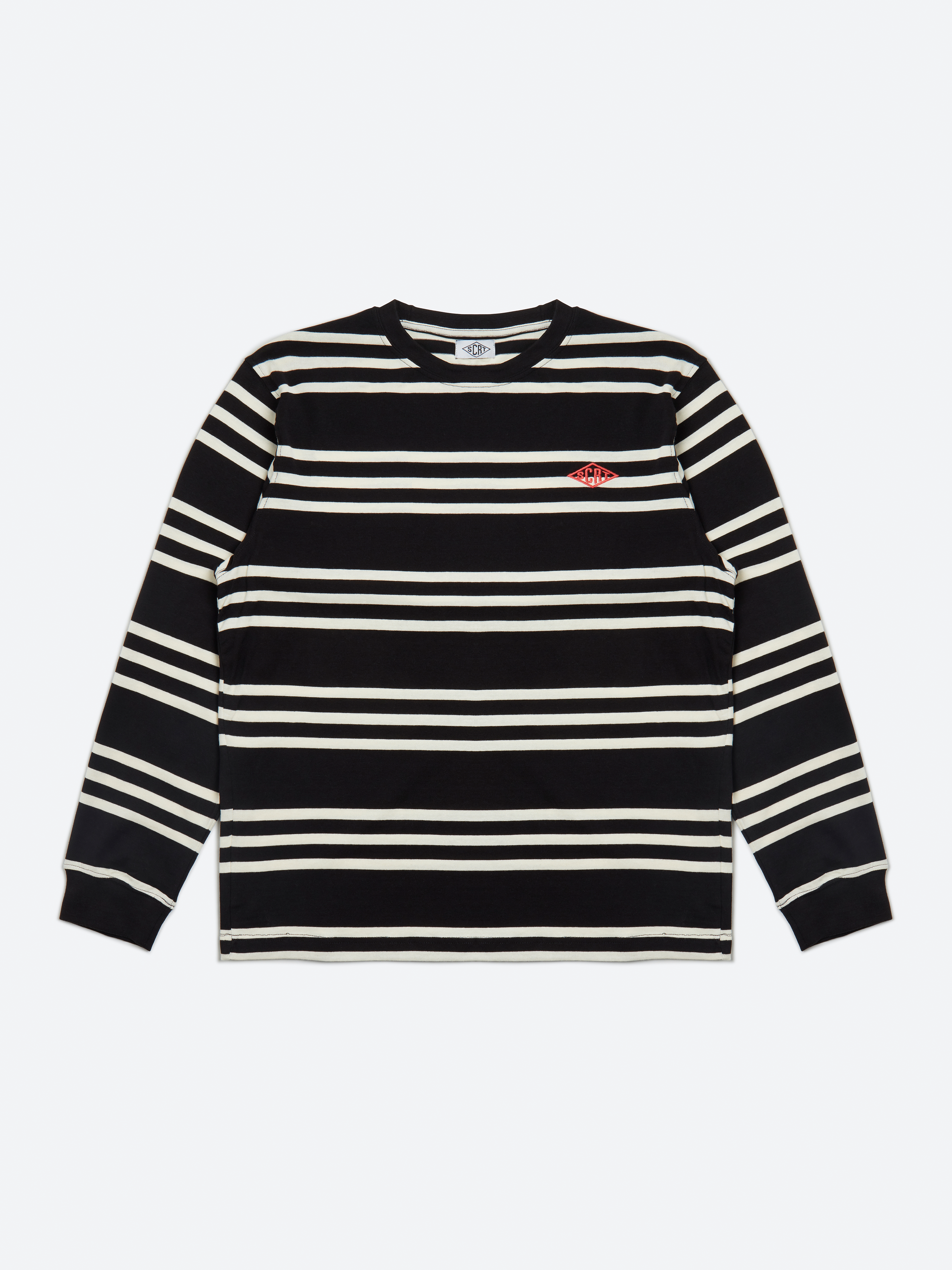 Stripe Long Sleeve T-Shirt - Black