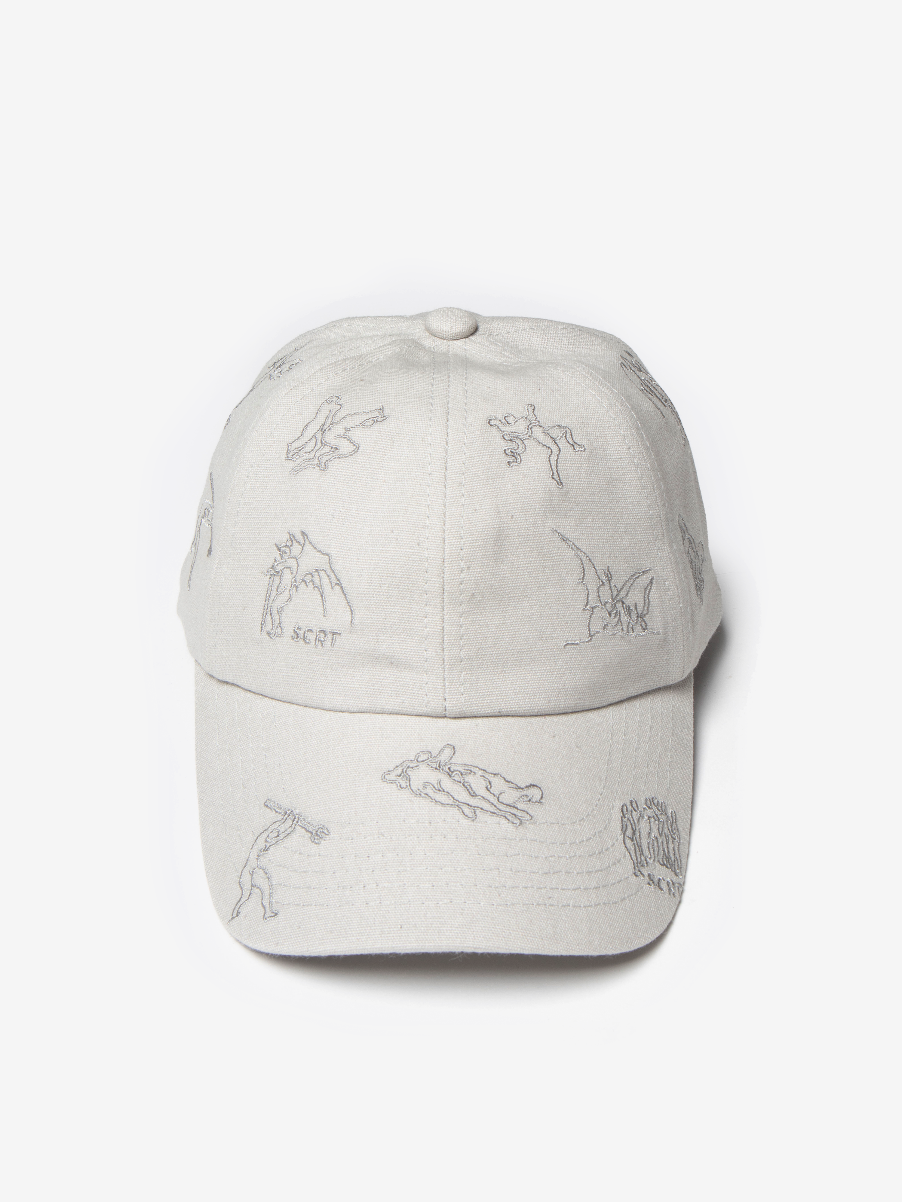 Dante Embroidered Cap - Stone