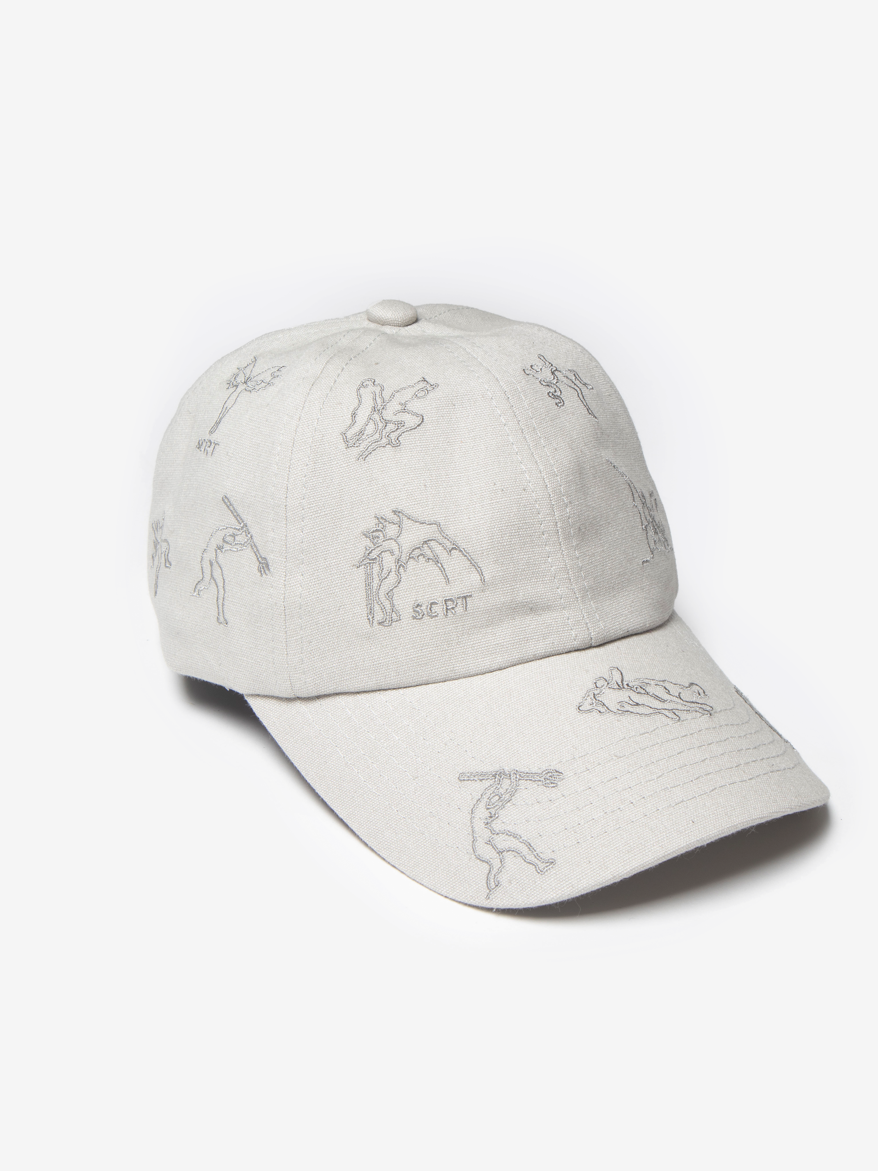 Dante Embroidered Cap - Stone