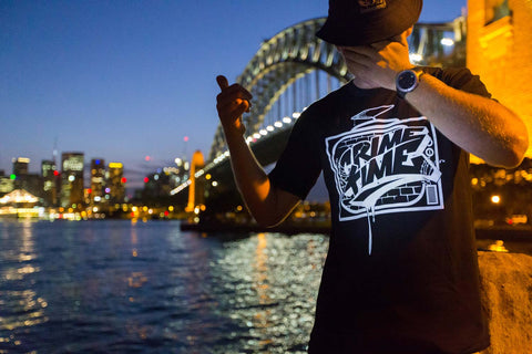 Crime Time Graffiti Tee