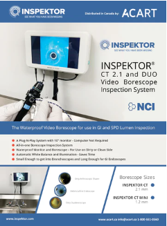 INSPEKTOR® CT 2.1 and DUO Video Borescope Inspection System