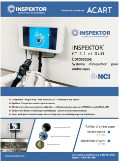 INSPEKTOR® CT 2.1 et DUO Boroscope Système d’inspection pour endoscopes