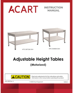 Adjustable Height Tables (Motorized)