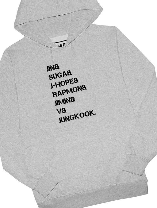 bts hoodie with all names