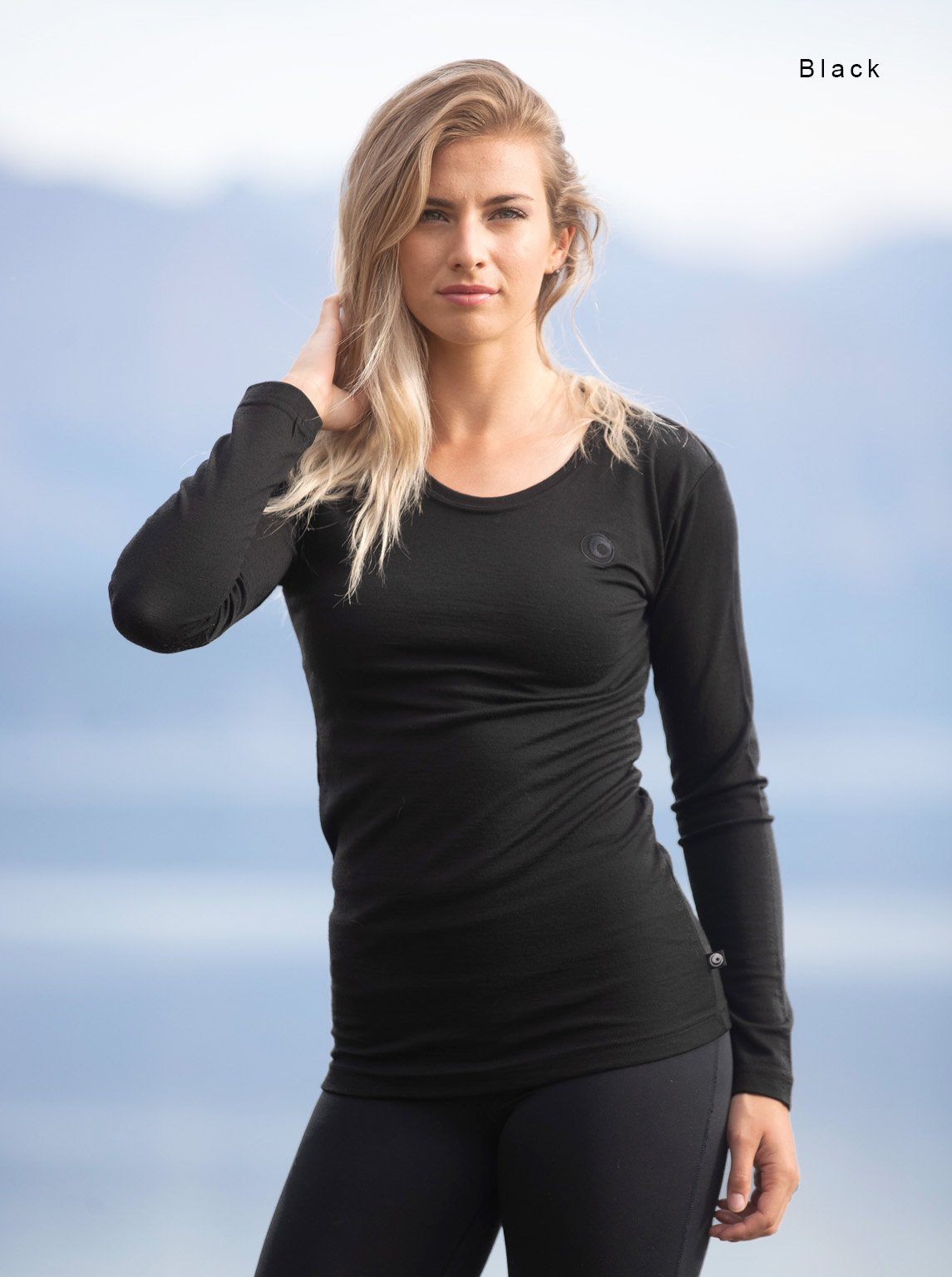 Merino Long Sleeve Tee - Glowing Sky New Zealand product image