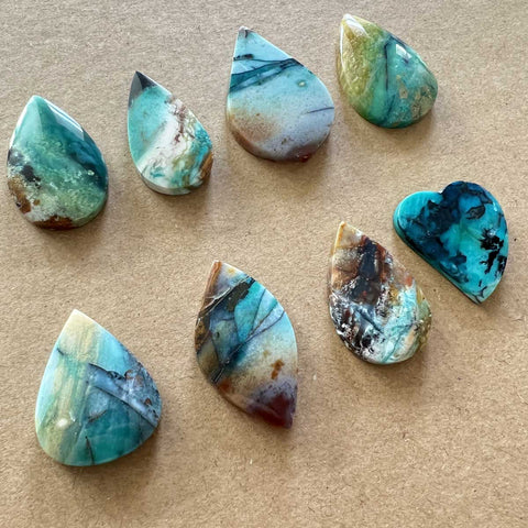 wood opal stones