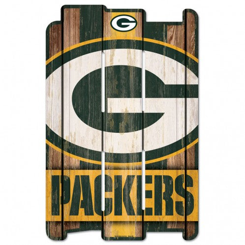 Green Bay Packers Wood Fence Sign Fan Shop HQ