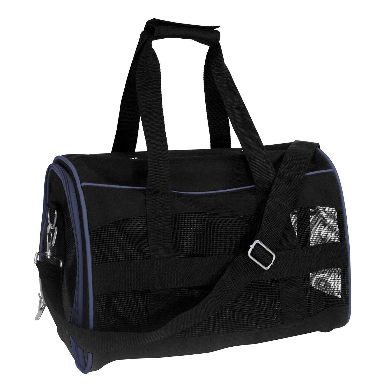 Illinois Fighting Illini Pet Carrier Premium 16in bag-NAVY