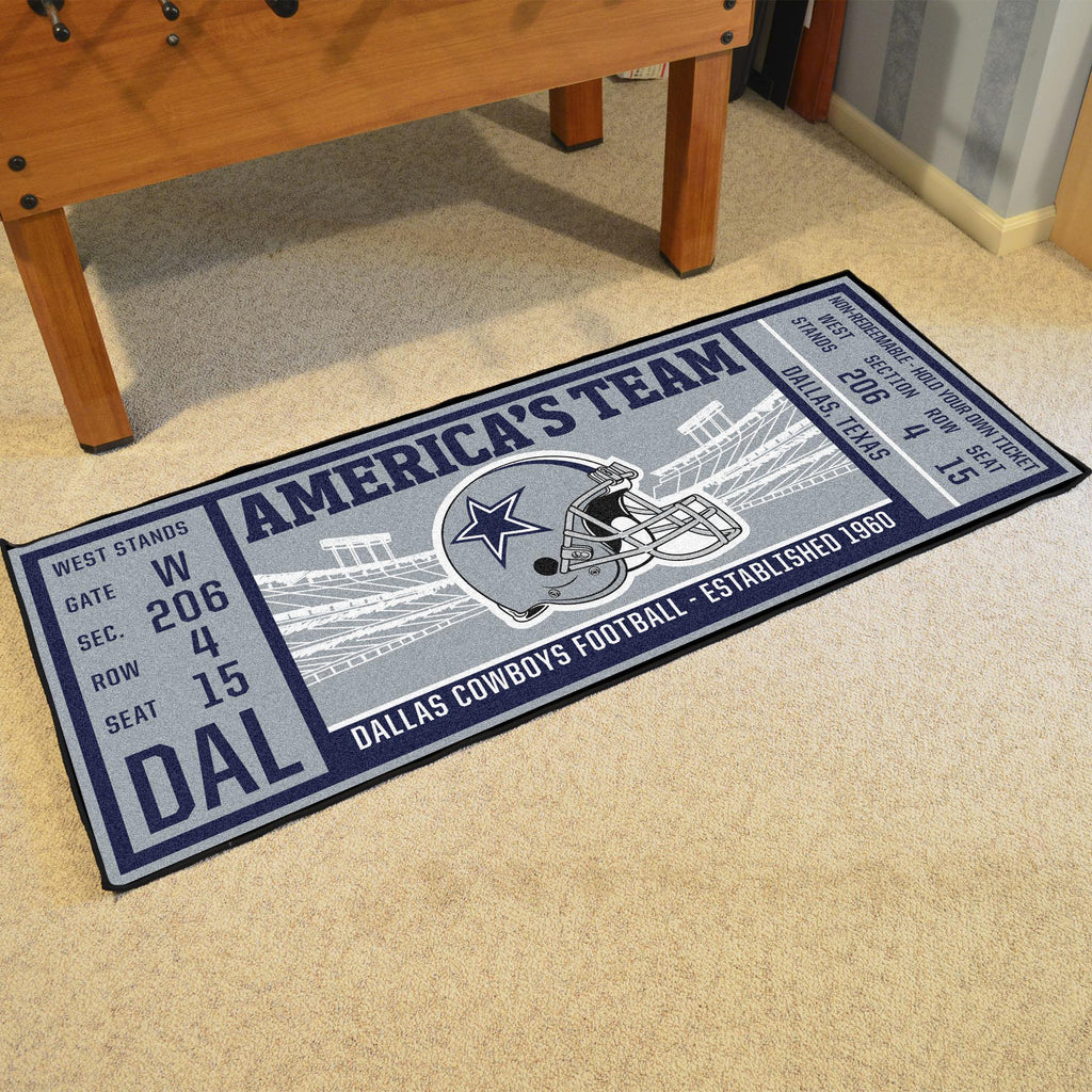 Dallas Cowboys Ticket Runner  #23118 — Man Cave Authority