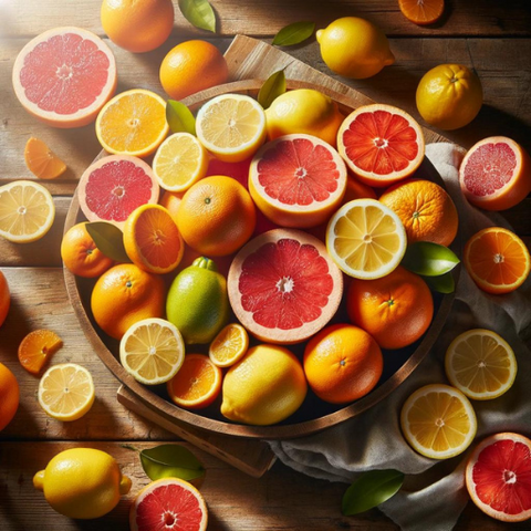 Citrus fruits like oranges and grapefruits help reduce stress due to having Vitamin C