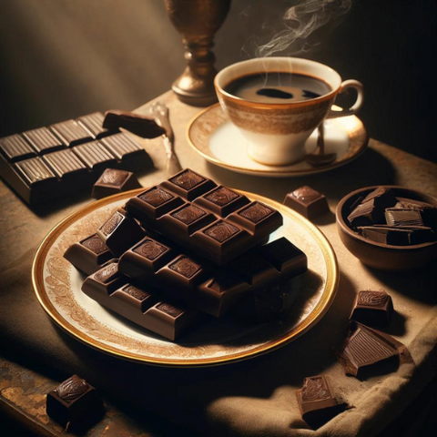 Dark chocolate helps reduce stress due to having seratonin